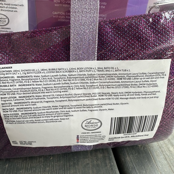 Ariose Monde lavender spa gift set- New! - Picture 8 of 9